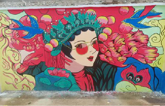 金寨墙体彩绘-网红墙