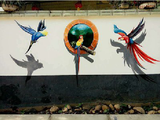 金寨视觉错位-3D墙绘设计