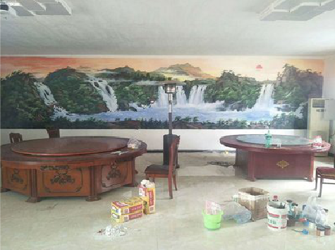 金寨墙绘-写实风景