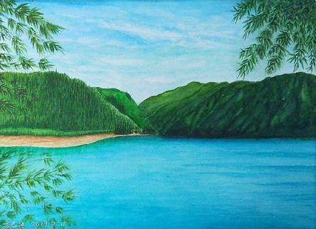 金寨在墙绘中，如何绘画绿水青山？