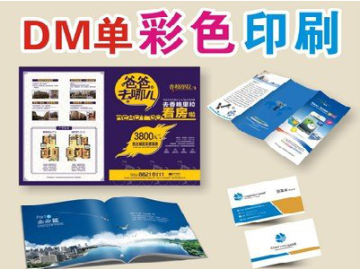 金寨单页印刷，色彩搭配简单。