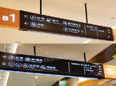 金寨如何通过商场标识牌引导客流分布？